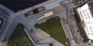 Wirtschaftsförderung Dortmund Erlebnisorte Hafenpromenade Drohnenaufnahme Spielplatz